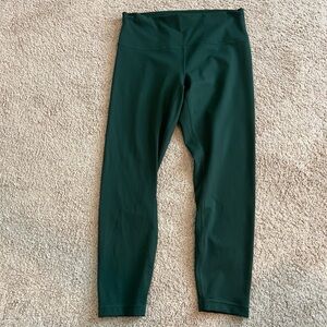 lululemon athletica women’s' High-Rise Leggings dark Green size 12